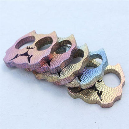 Dog Head Titanium Knuckle Dusters EDC Outdoor Tool