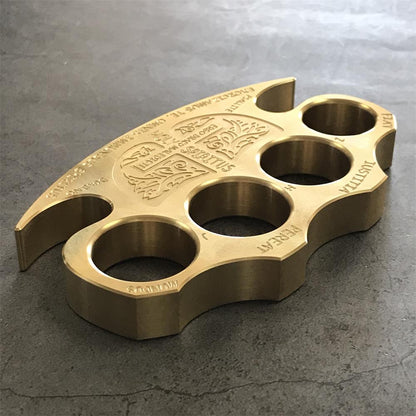 Strong Brass Knuckle Dusters EDC Outdoor Tool
