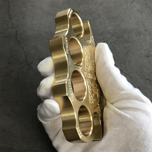 Strong Brass Knuckle Dusters EDC Outdoor Tool