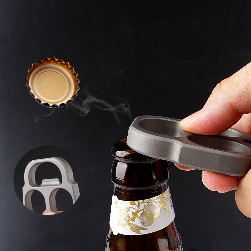Titanium Bottle Opener Multi-function EDC Portable Knuckle Dusters