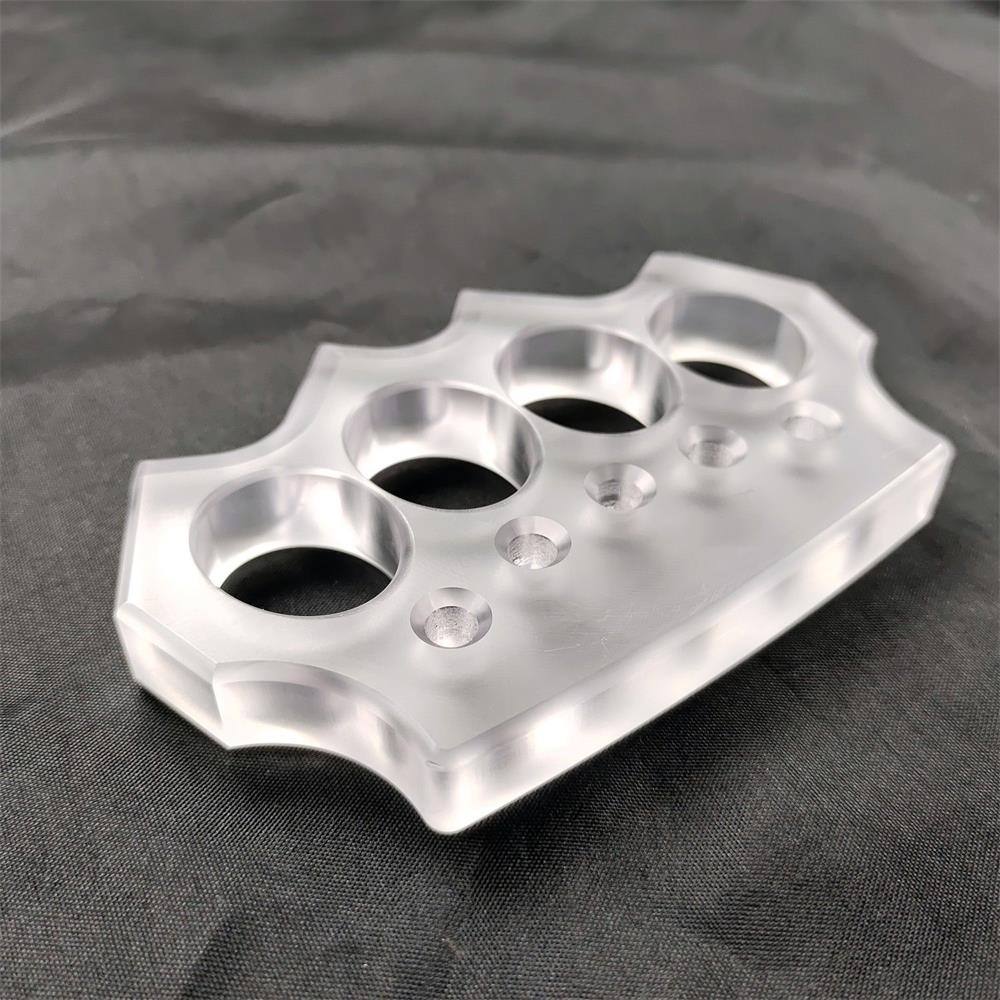 Transparent PC Plastic Knuckle Dusters Outdoor Tool EDC