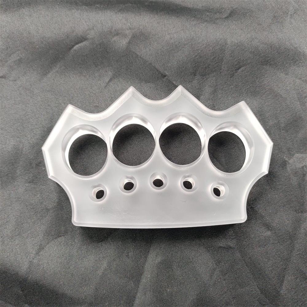Transparent PC Plastic Knuckle Dusters Outdoor Tool EDC