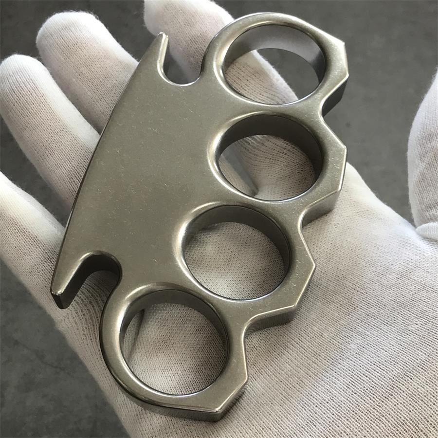The KING Stonewashed Steel Knuckle Dusters Outdoor Tool