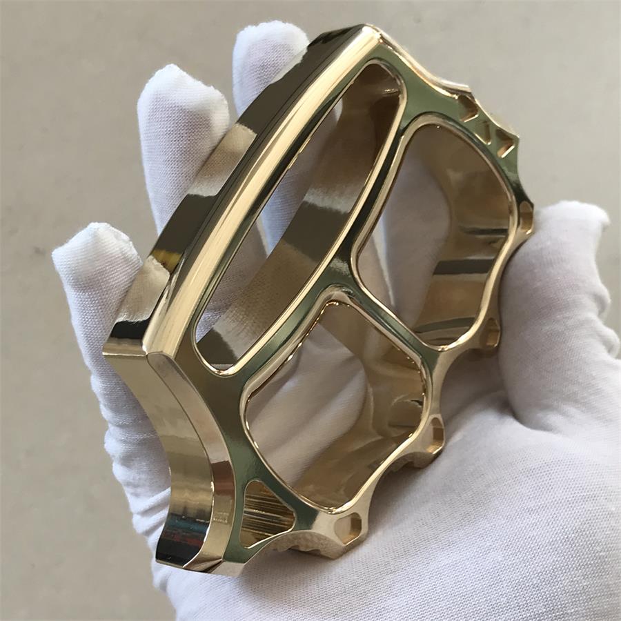 Thickened Solid Brass Knuckle Dusters Outdoor EDC Tool