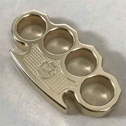 Classic Mini Skull Brass Knuckle Dusters Outdoor EDC Tool