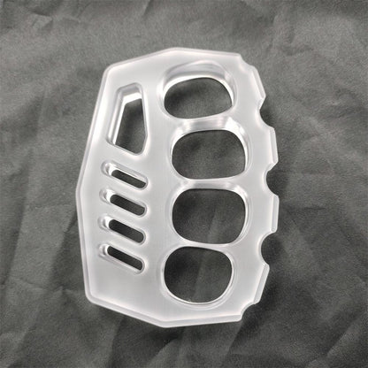 PC Transparent Knuckle Dusters Black Rope Hole Easily Carries Outdoor Tools
