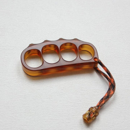 Large Amber Pea Outdoor EDC Knuckle Dusters