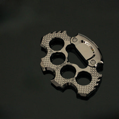 Heavy Black Creative Knuckle Dusters Outdoor EDC Tool