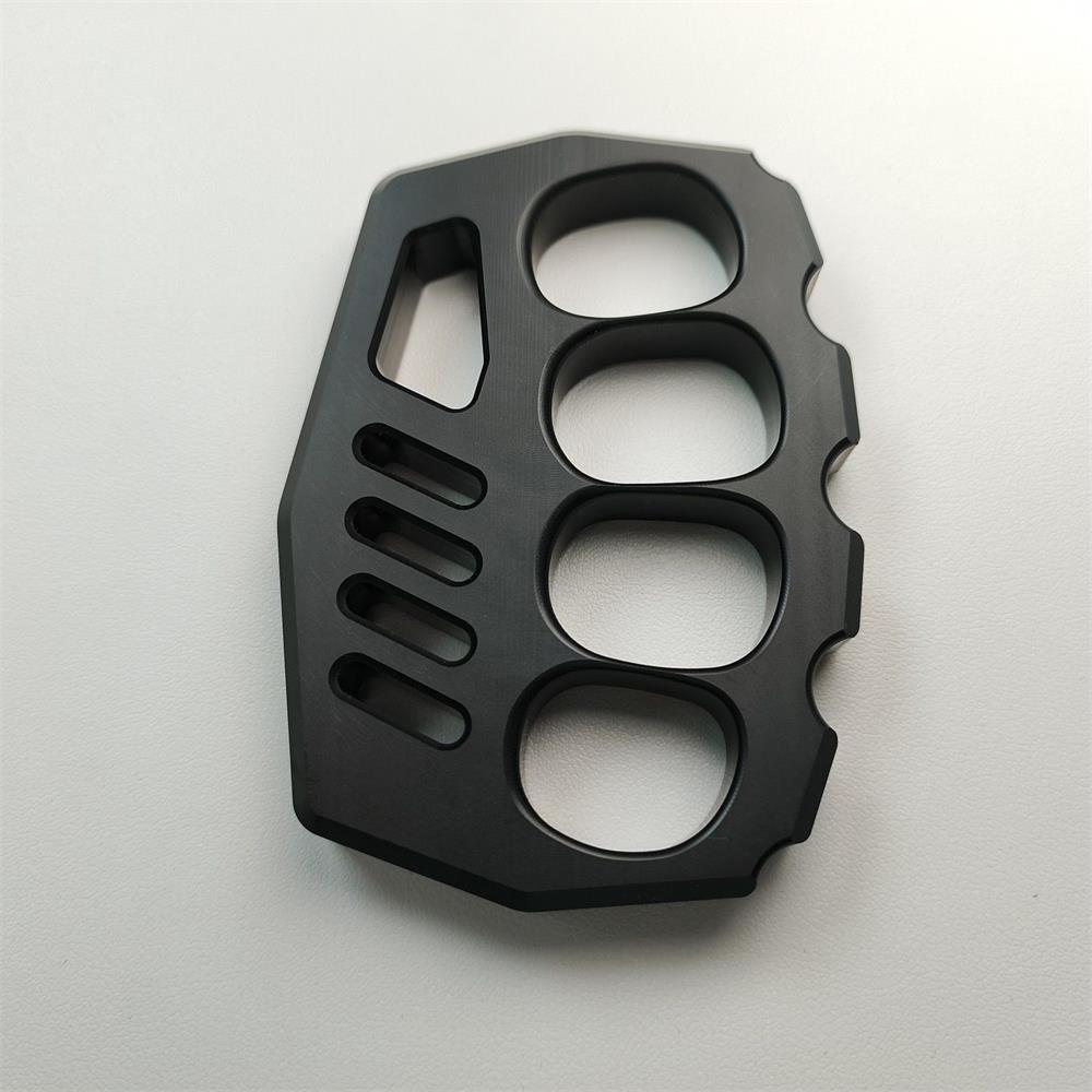 PC Transparent Knuckle Dusters Black Rope Hole Easily Carries Outdoor Tools