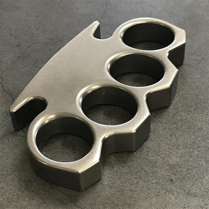The KING Stonewashed Steel Knuckle Dusters Outdoor Tool
