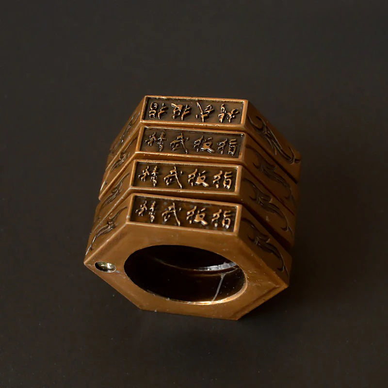 Folding Magic Hexagon Ring Outdoor EDC Knuckle Dusters