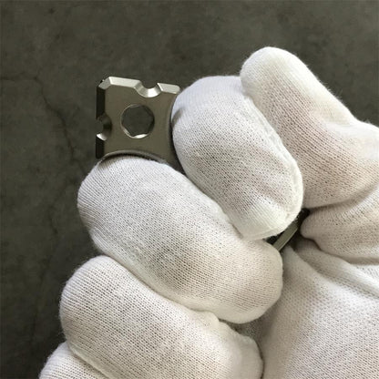 Versatile Titanium Bottle Opener Portable EDC Tool