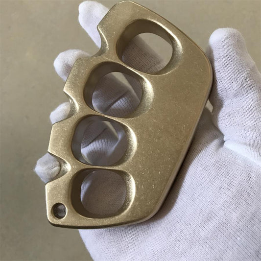 Big Hole Creative Brass Knuckle Dusters Outdoor Tool