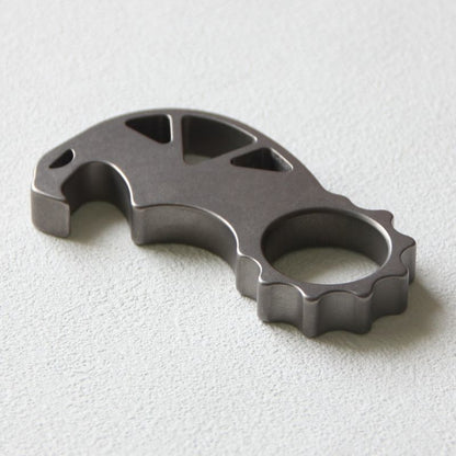 Titanium Monster Bottle Opener Multi-Function Keychain Knuckle Dusters