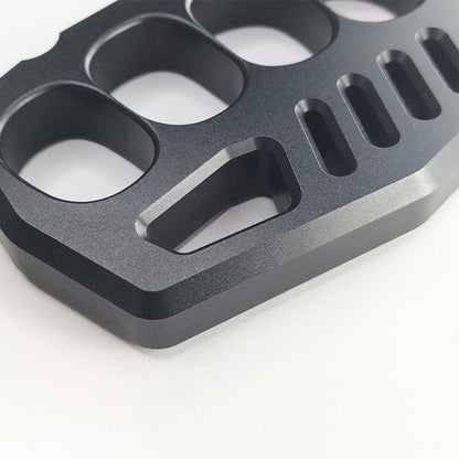 Aluminum Large Rope Hole Black Knuckle Dusters