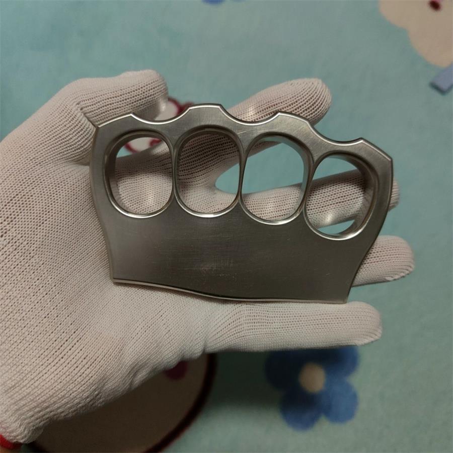 304 Stainless Steel Four Hole Knuckle Dusters EDC Outdoor Tool