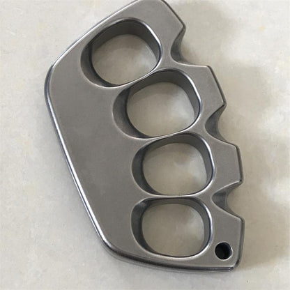 Big Hole Titanium Creative Stonewashed Polished Knuckle Dusters