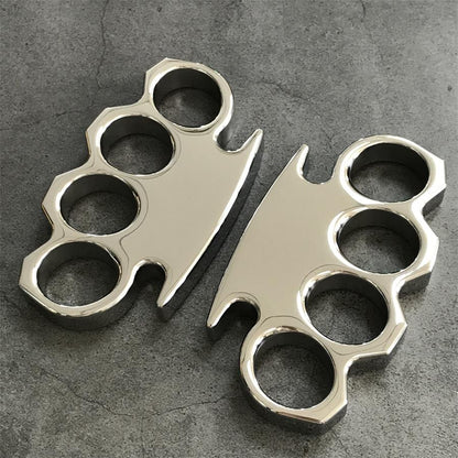 Classic Mirror Steel Knuckle Dusters with Chamfering Design Outdoor Tool