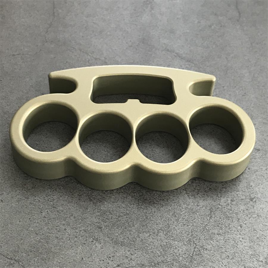 Classic Aluminum Lightweight Knuckle Dusters Built-in Bottle Opening Slot Design EDC Tool