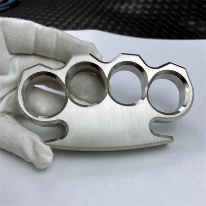 Classic 304 Steel Mirror Polished Large Hole Knuckle Dusters Outdoor Tool