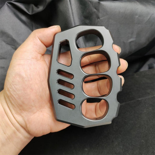 PC Transparent Knuckle Dusters Black Rope Hole Easily Carries Outdoor Tools