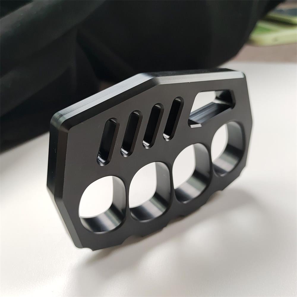 PC Transparent Knuckle Dusters Black Rope Hole Easily Carries Outdoor Tools