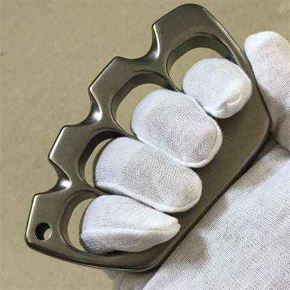 Big Hole Titanium Creative Stonewashed Polished Knuckle Dusters