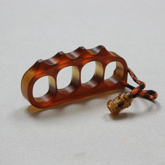 Large Amber Pea Outdoor EDC Knuckle Dusters
