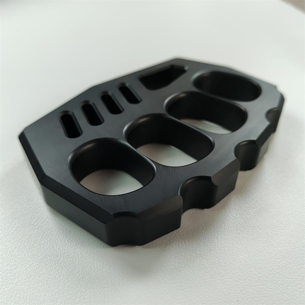 PC Transparent Knuckle Dusters Black Rope Hole Easily Carries Outdoor Tools