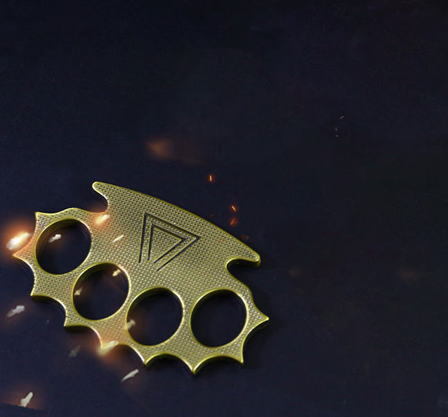 Creative Four-hole Outdoor Zinc Alloy Knuckle Dusters