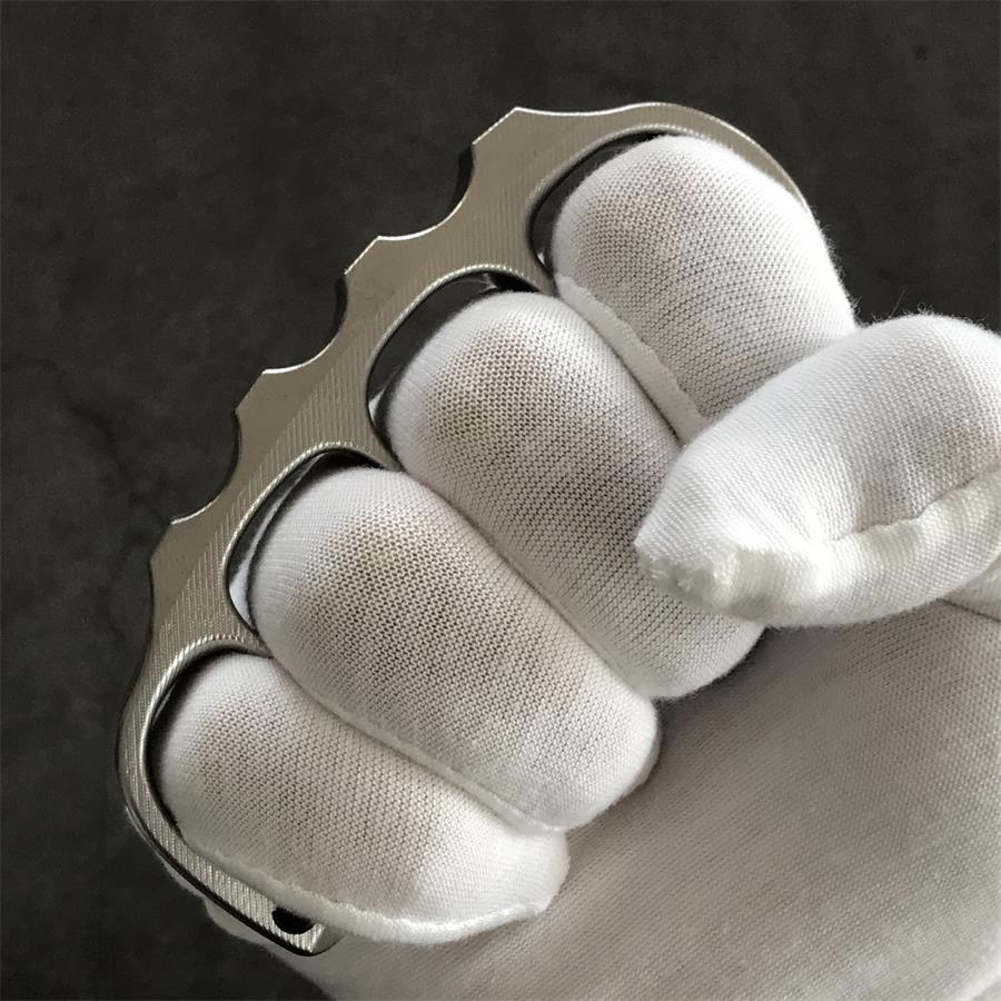 Titanium Pea Knuckle Dusters with Surface Texture Design EDC Tool