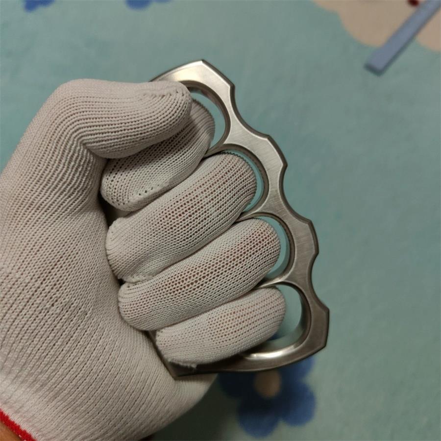 304 Stainless Steel Four Hole Knuckle Dusters EDC Outdoor Tool