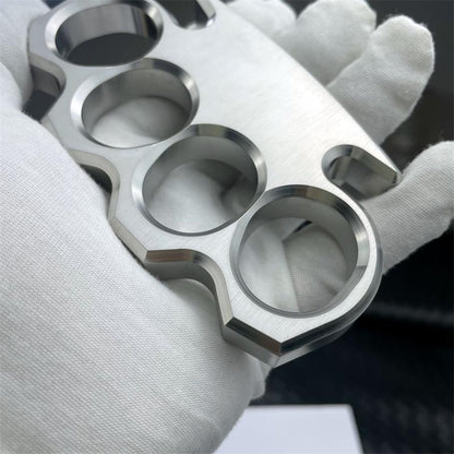Classic 304 Steel Mirror Polished Large Hole Knuckle Dusters Outdoor Tool