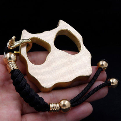 Brass Pet Shape Outdoor Bottle Opener EDC Knuckle Dusters
