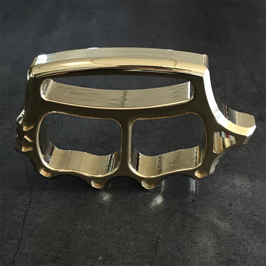 Thickened Solid Brass Knuckle Dusters Outdoor EDC Tool