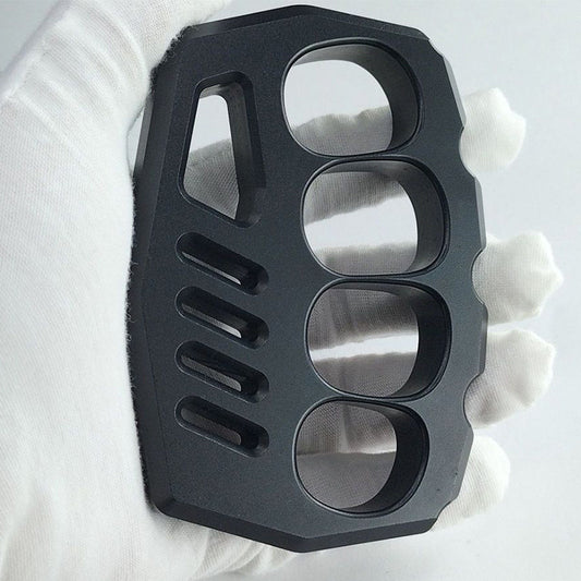 Aluminum Large Rope Hole Black Knuckle Dusters