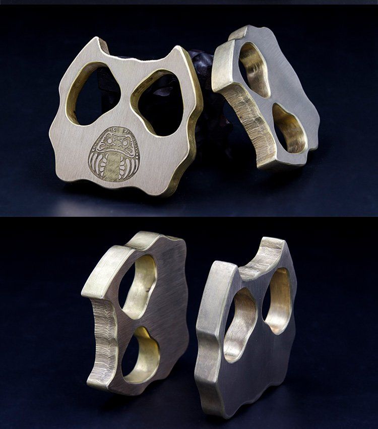 Brass Pet Shape Outdoor Bottle Opener EDC Knuckle Dusters