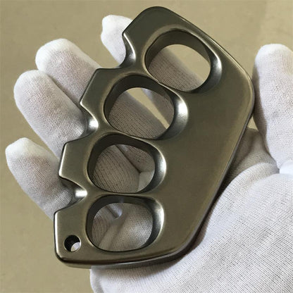 Big Hole Titanium Creative Stonewashed Polished Knuckle Dusters