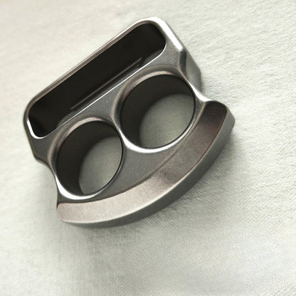 Multifunctional Light Weight Two Hole Titanium Alloy Knuckle Dusters Bottle Opener