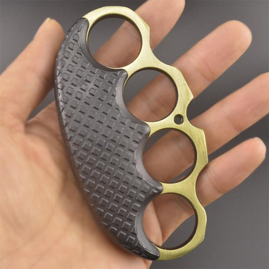 Black Covered Outdoor EDC Portable Knuckle Dusters
