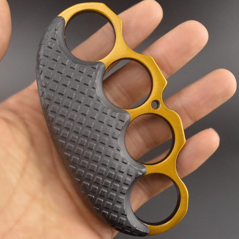 Black Covered Outdoor EDC Portable Knuckle Dusters