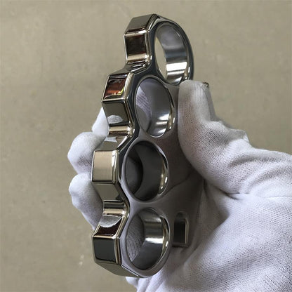 Classic Mirror Steel Knuckle Dusters with Chamfering Design Outdoor Tool
