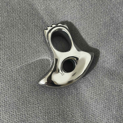 Multi-curved Design Hand-polished Right-handed Knuckle Dusters Single-hole Outdoor Tool