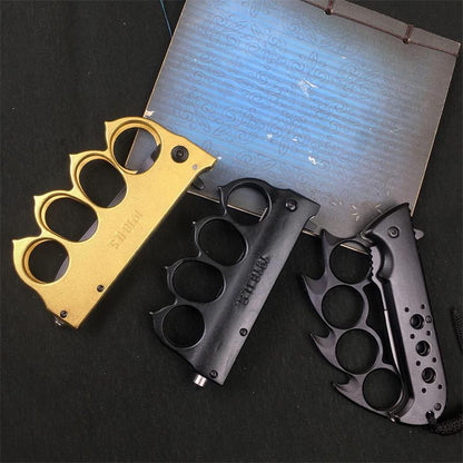 3Cr13 Steel Folding Outdoor Pocket Knuckle Dusters Knife