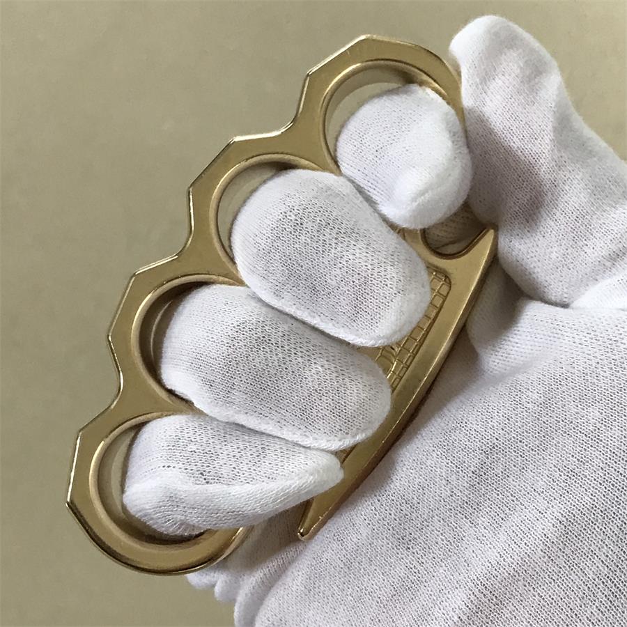 Classic Mini Skull Brass Knuckle Dusters Outdoor EDC Tool