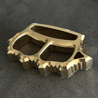 Thickened Solid Brass Knuckle Dusters Outdoor EDC Tool
