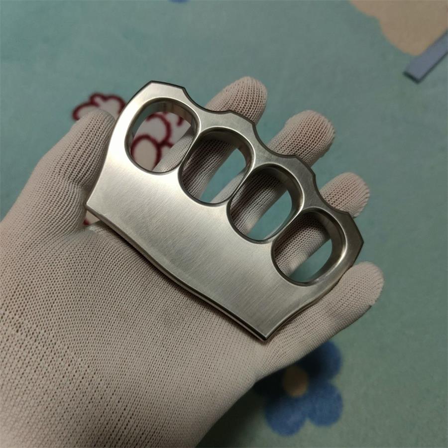 304 Stainless Steel Four Hole Knuckle Dusters EDC Outdoor Tool