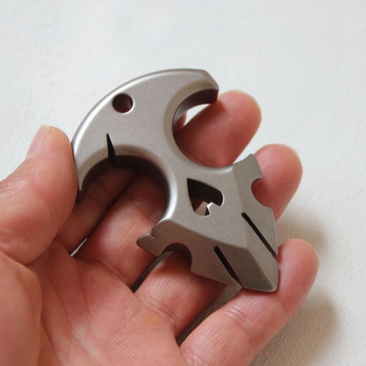 Mini Titanium Backpack Knuckle Dusters Outdoor Easy Carry EDC Tool