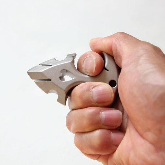 Mini Titanium Backpack Knuckle Dusters Outdoor Easy Carry EDC Tool