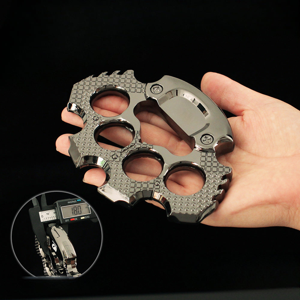 Heavy Black Creative Knuckle Dusters Outdoor EDC Tool